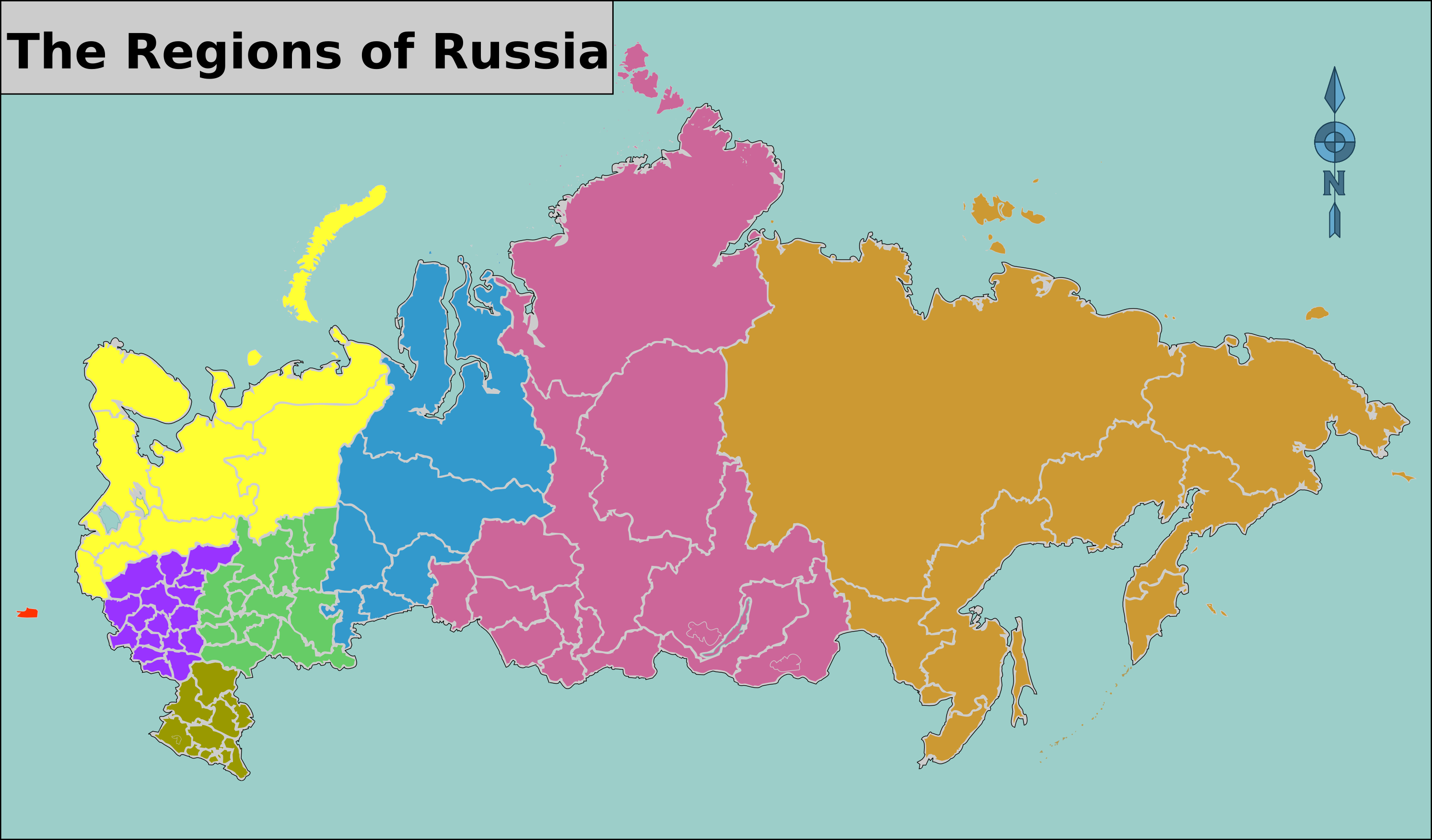 Регионы карта россии
