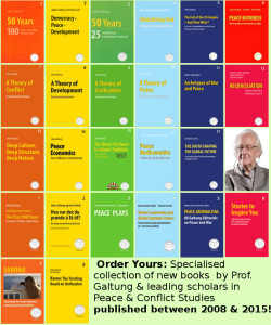 peacebuilding galtung ALL NEW BOOKS BY GALTUNG 2008 - 20015